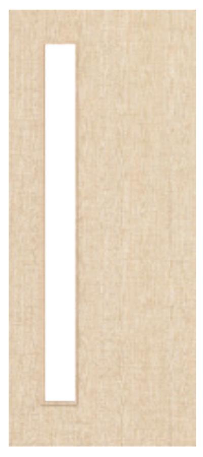 Ash Veneered Door with Glass Opt. 6 (pre-finished)