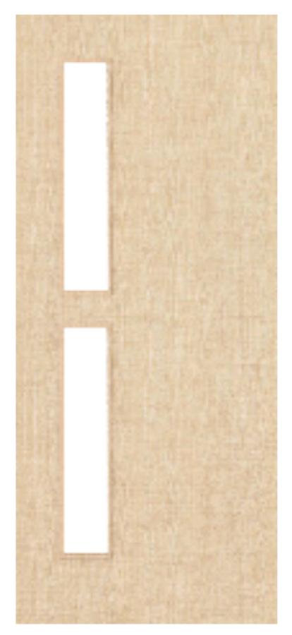 Ash Veneered Door with Glass Opt. 7 (pre-finished)