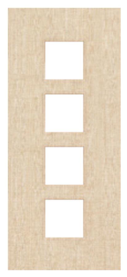Ash Veneered Door with Glass Opt. 9 (pre-finished)