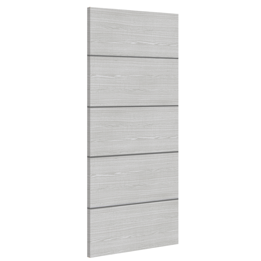 Flush Light Grey with Horizontal Inlays Internal Door (pre-finished)