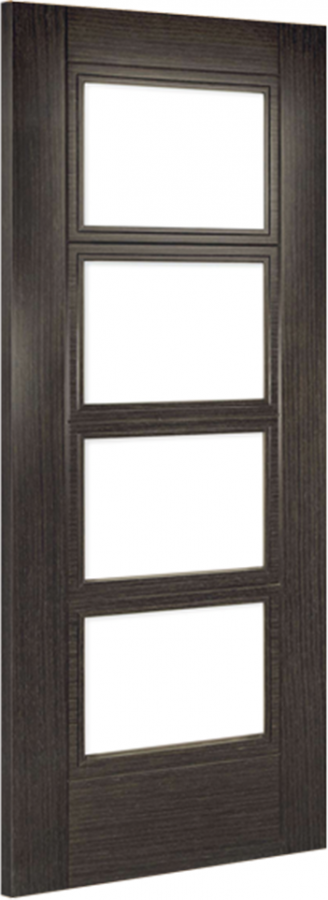 Montreal Dark Grey Ash Glazed Internal Door (18mm lippings)