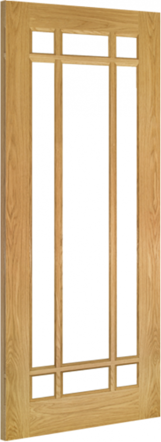 Kerry Oak Door with Clear Glass (18mm lippings)