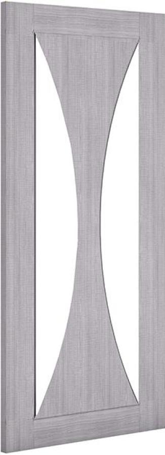 Sorrento Light Grey Internal Door with Clear Glass (18mm lippings)