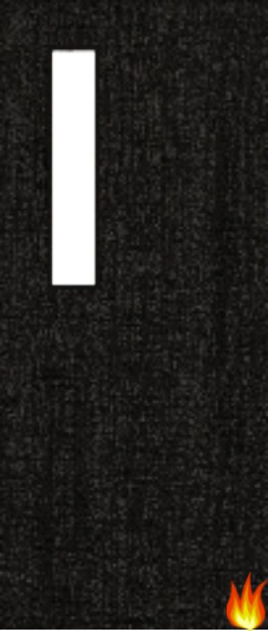 Flush Dark Grey Ash Fire Door with Glass (Opt. 8)