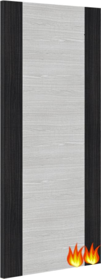 Light Grey Ash/Dark Grey Edges Fire Door FD60