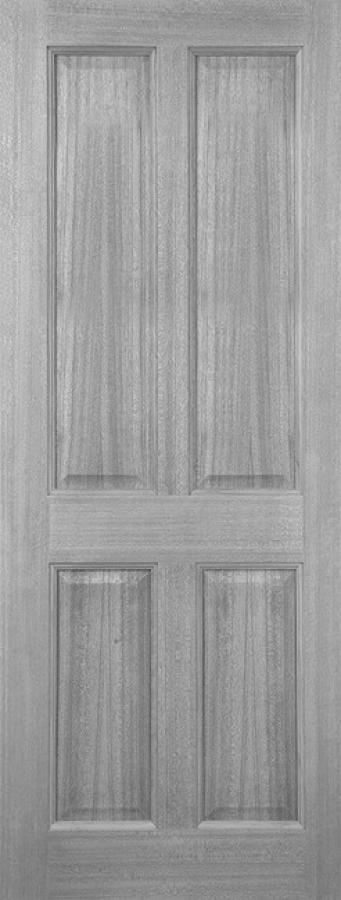 Colonial 4 Panel Solid Accoya External Door (Bespoke)