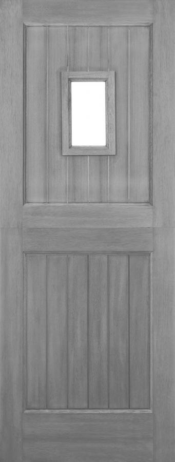 1-Light Solid Accoya Stable External Door