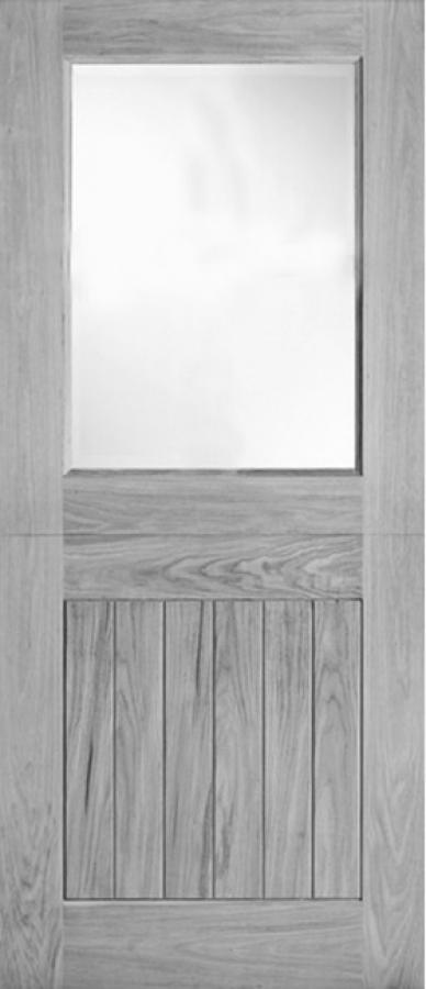 Solid Accoya Stable 1 Large Light External Door
