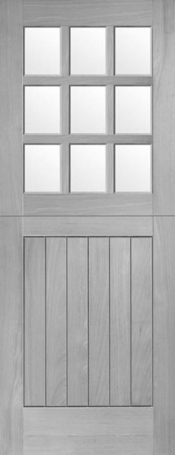 Solid Accoya Stable 9 Light External Door