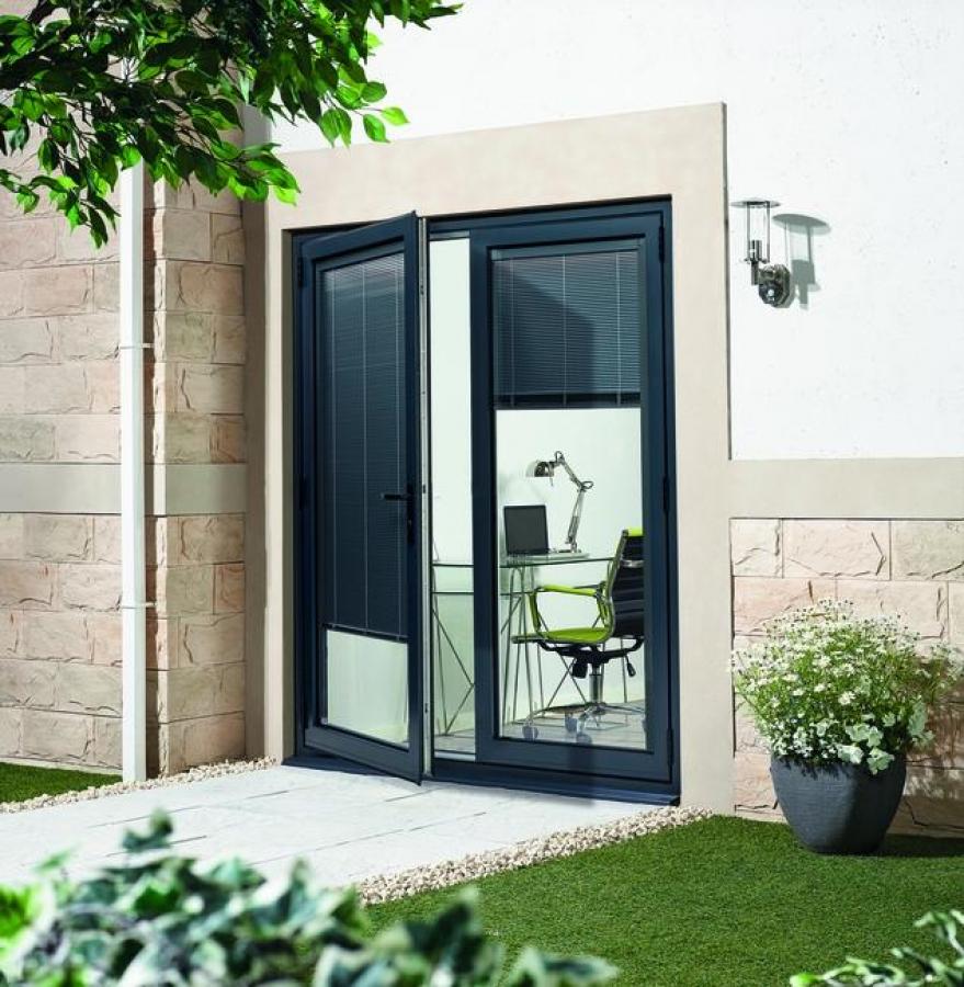 Anthracite Grey External French Doors