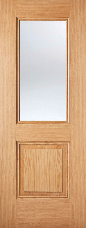 Amsterdam Glazed Internal Oak Door (pre-finished)