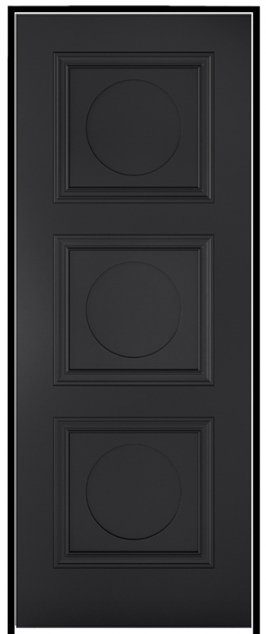 Antwerp Black Prehung Internal Door
