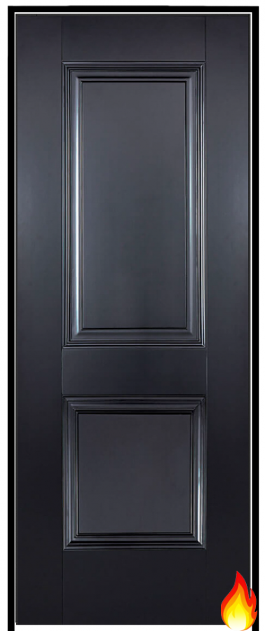 Arnhem Black Prehung Internal Fire Door