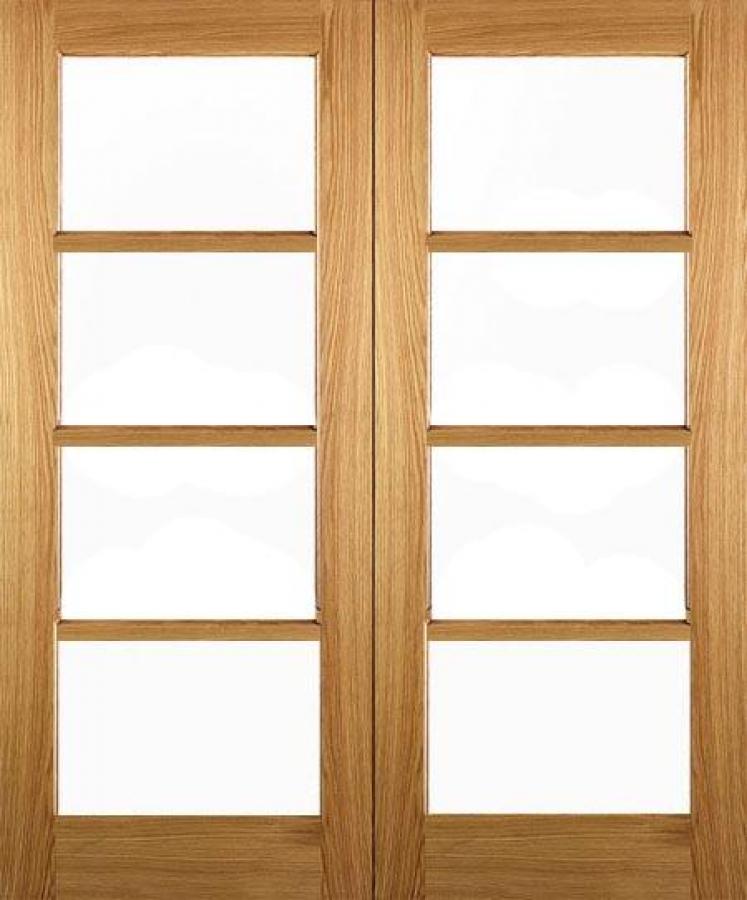 Bespoke (made to measure) Solid Oak Pattern 70 French Doors