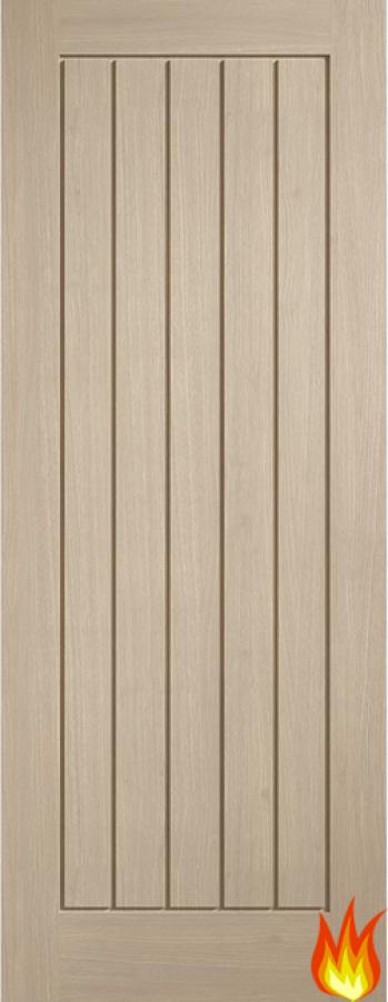 Mexicano Blonde Oak Fire Door FD30 (pre-finished)