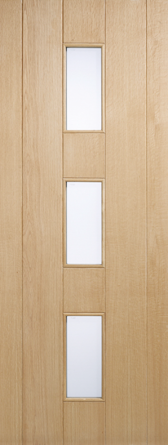 Copenhagen 3-Light External Solid Oak Door