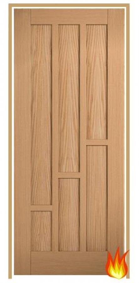 Coventry Internal Oak Prehung Fire Door (un/pre-finished)