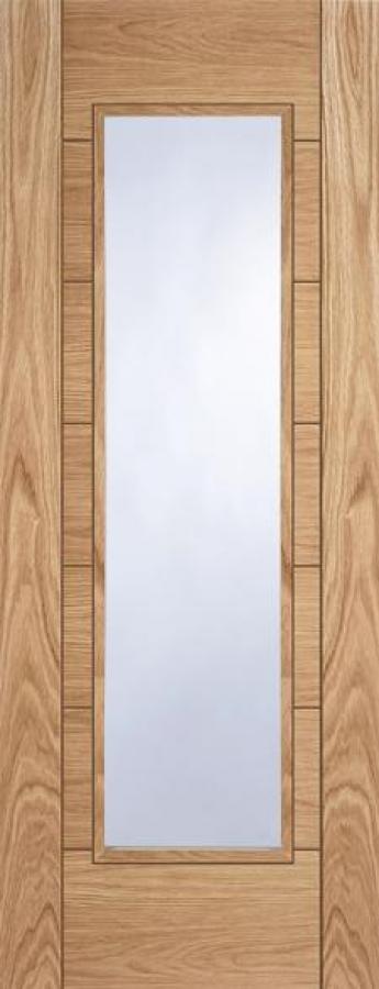 Corsica 1-Light Internal Oak Door (pre-finished)