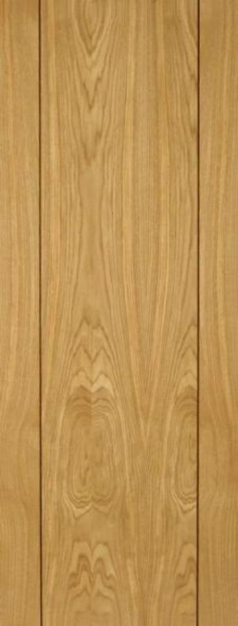 Vision Flush Internal Oak Door with Walnut Inlay (pre-finished)