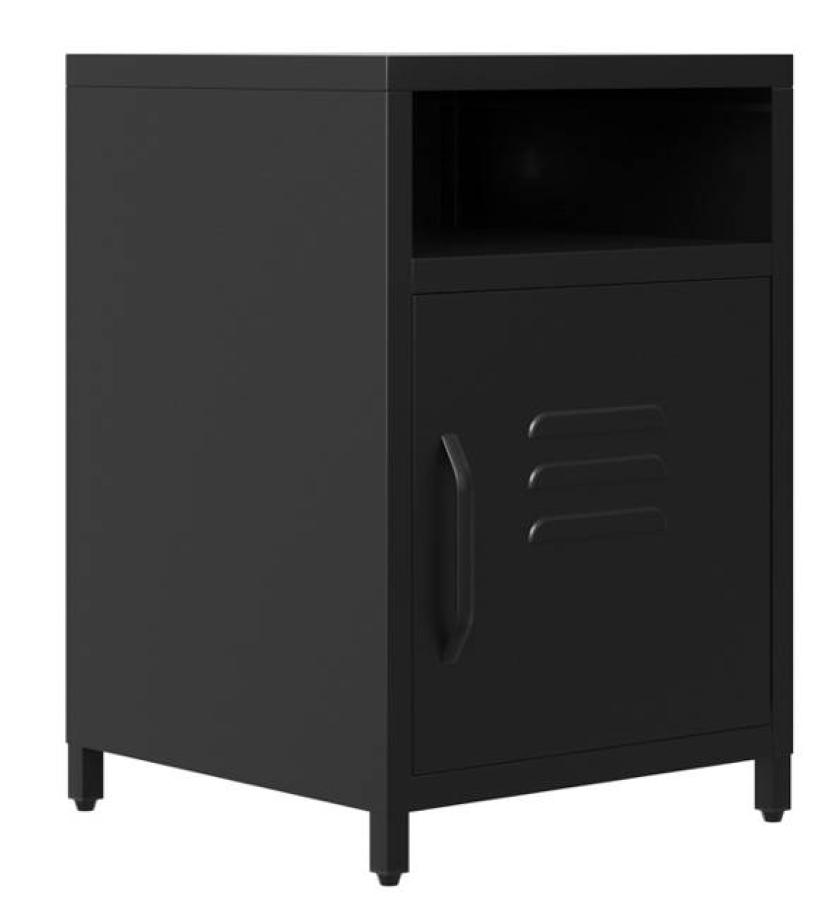 Dillon Black Bedside Cabinet