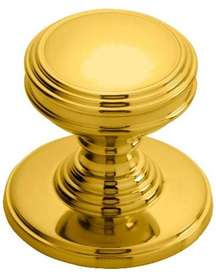 Delamain Wardrobe/Cupboard Knob - Polished Brass