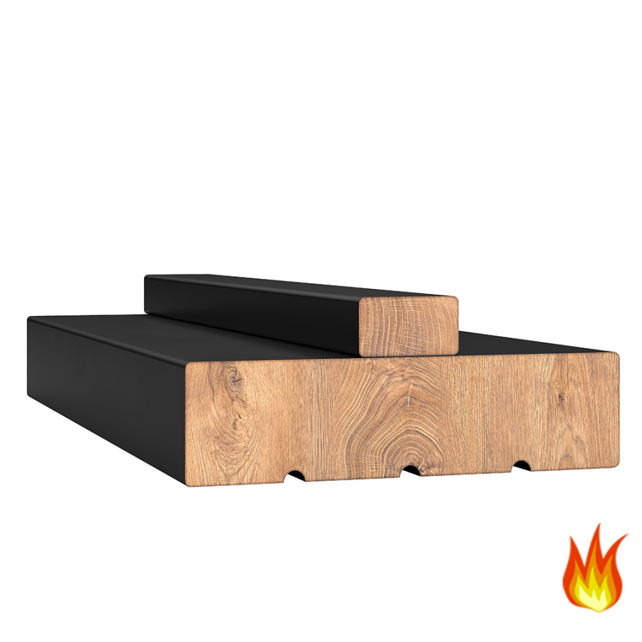 Black Internal Door Lining (casing) - FD30