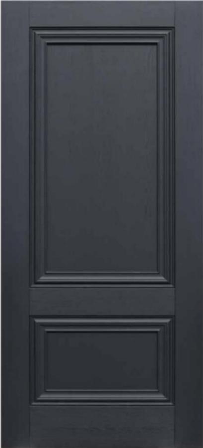 Black Laminate Lyon 2 Panel Internal Door (pre-finished)