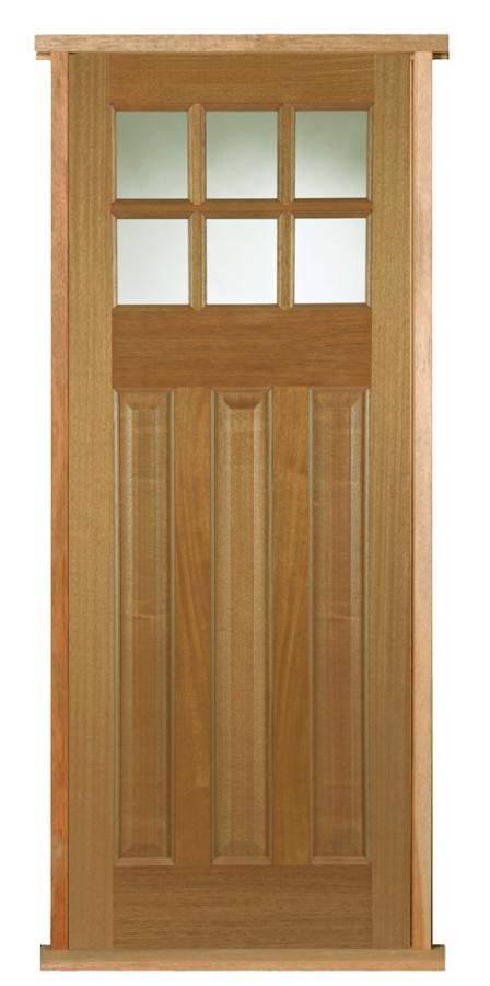 Pattern 664 Hardwood Pre-hung Door Set