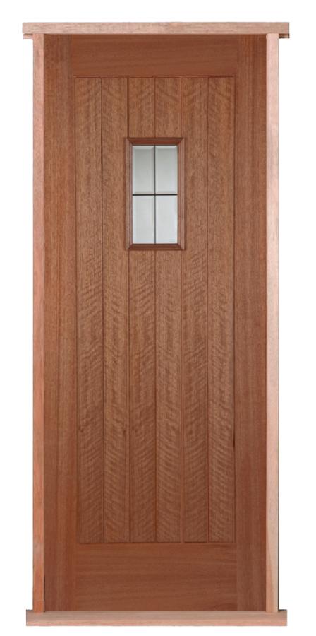 Hillingdon Glazed Hardwood External Pre-hung Door Set