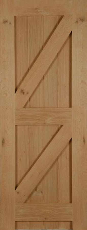 Oak Framed Ledged and Braced Internal Door