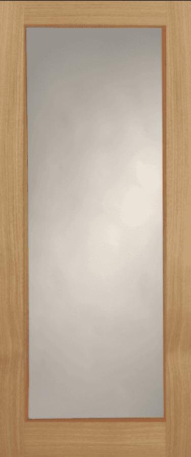 Wiltshire Internal Oak Door with Clear Glass (pre-finished)