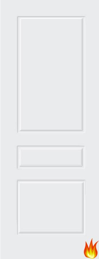 3 Panel White Internal Fire Door (pre-finished)
