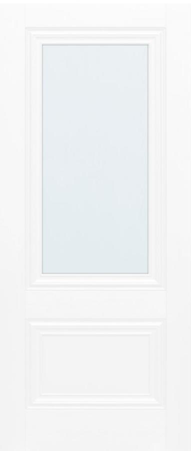 Lyon Laminate 1 Panel/1-Light White Internal Door (pre-finished)