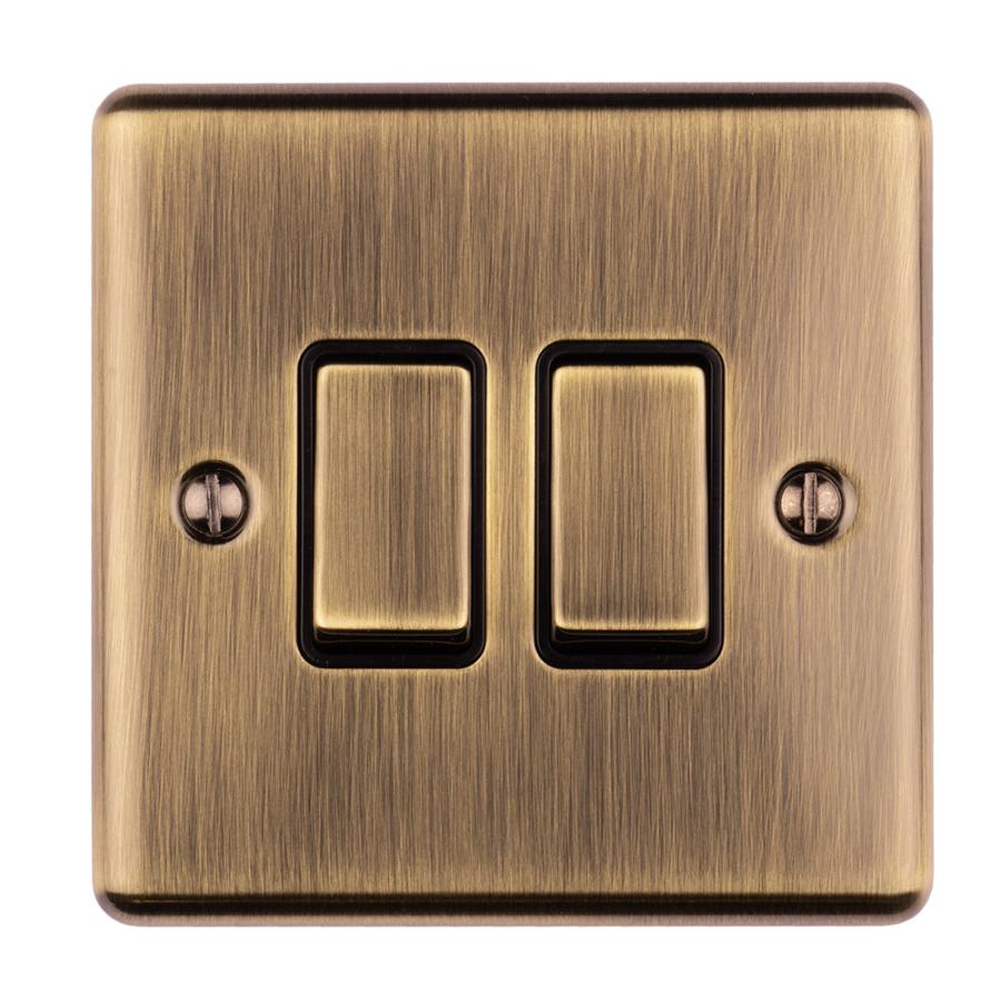 Enhance Decorative 2 Gang Switch