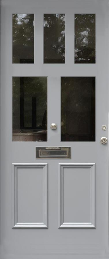 Gaskell 2 Panel 5 Light External Hardwood Door (made to measure)