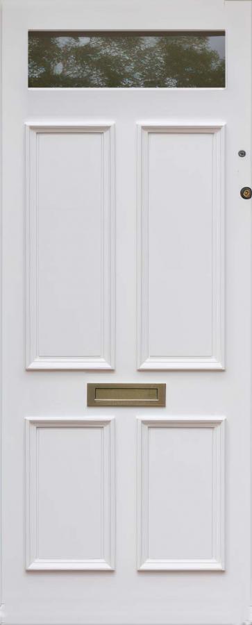 Nightingale 4 Panel 1 Light External Hardwood Door (made to measure)
