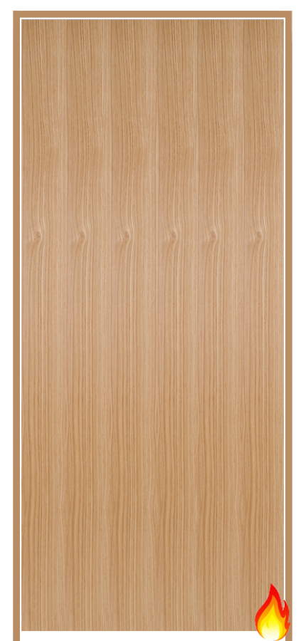 Pre-finished Flush Oak Prehung Fire Door (FD30)