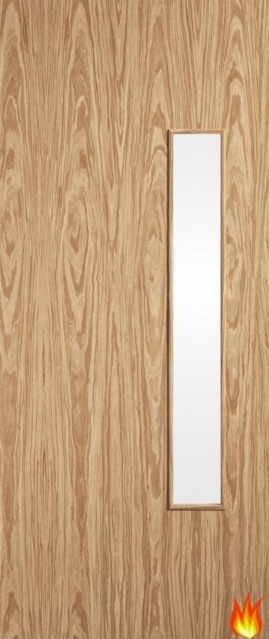 18G Flush Oak Veneered Internal Fire Door FD30 (pre-finished)
