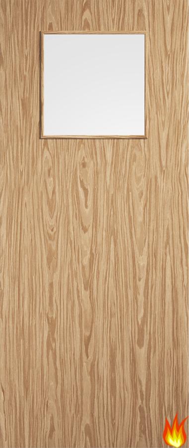 1G Flush Oak Veneered Internal Fire Door FD30 (pre-finished)