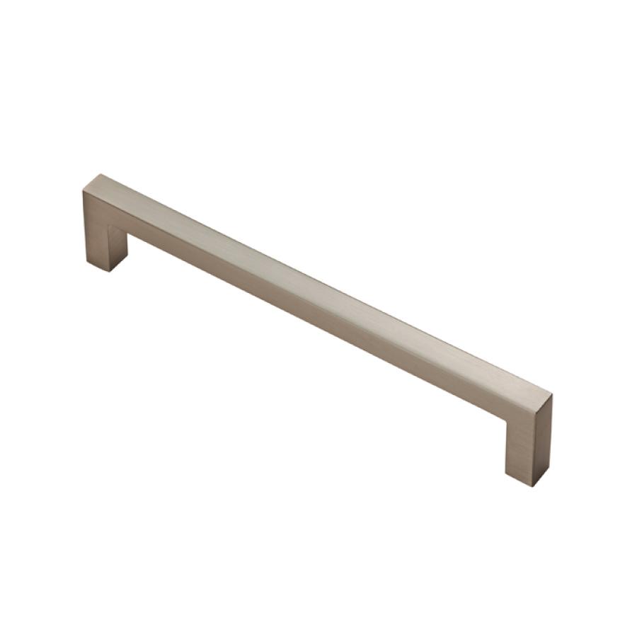 Block Kitchen & Cupboard Pull Handle - Satin Nickel