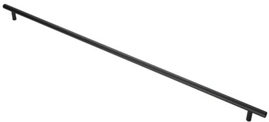 Steel T-Bar Kitchen & Cupboard Pull Handle - Matt Black