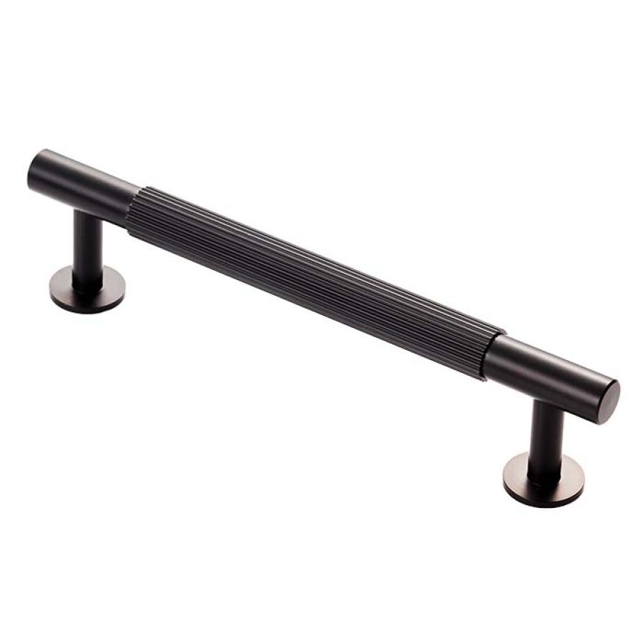 Lines Kitchen & Cupboard Pull Handle - Matt Black