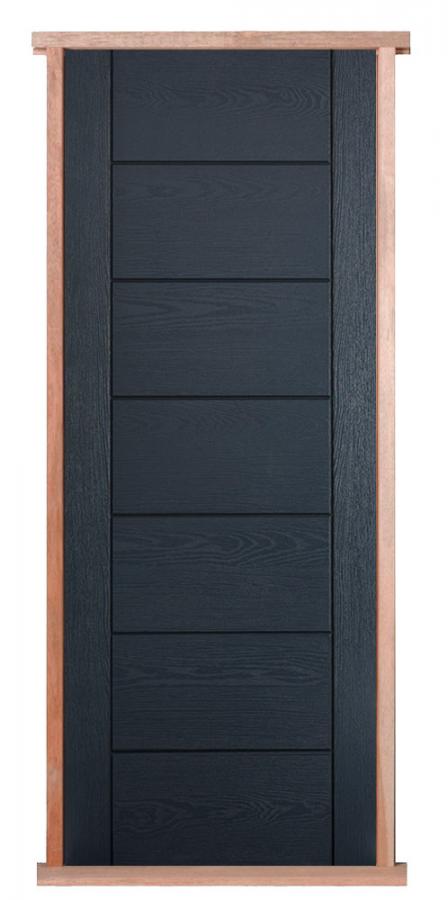Composite Grey Modica Pre-hung External Door Set