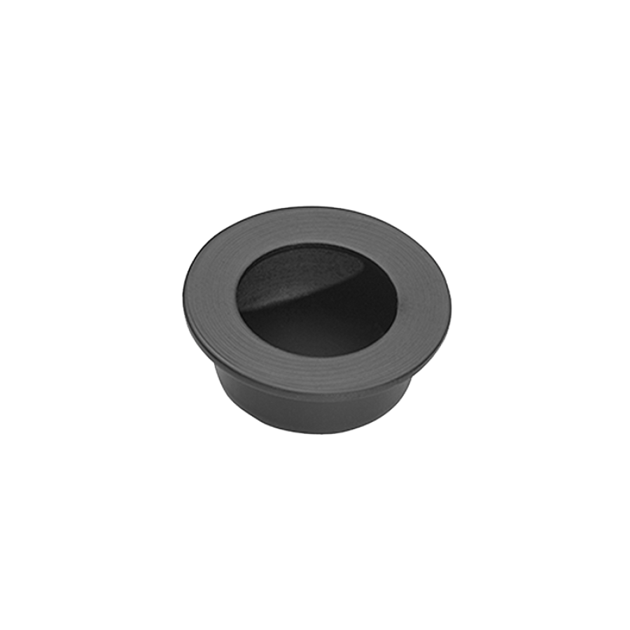 Pisces Matt Black Pocket Door Finger Pull