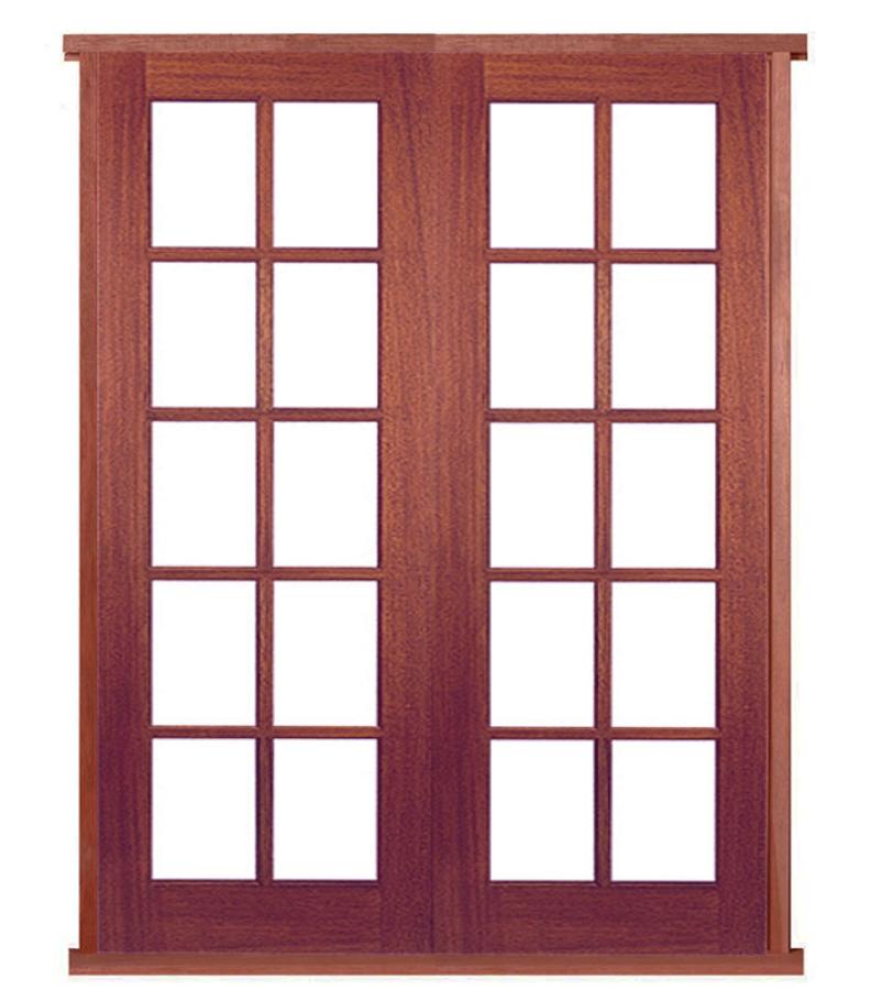 GTP Prehung Hardwood French Doors