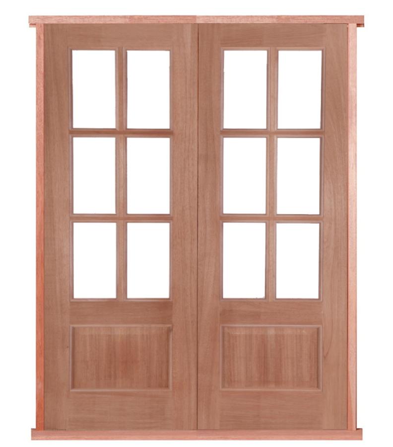 Hampstead Solid Hardwood Bespoke PreHung French Doors
