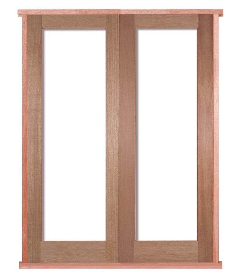 Pattern 20 Prehung Solid Hardwood Bespoke Double Doors
