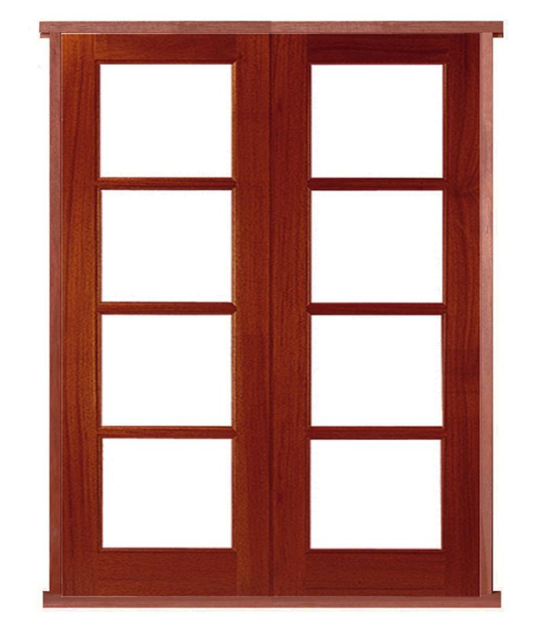 Pattern 70 Prehung Hardwood French Doors