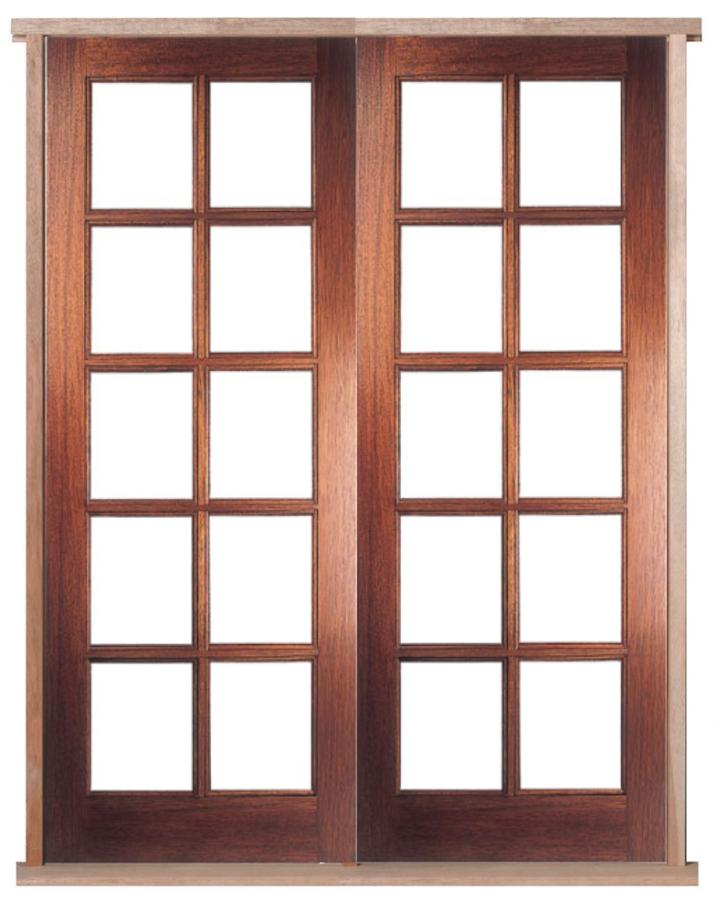 Pattern SC Prehung Hardwood French Doors