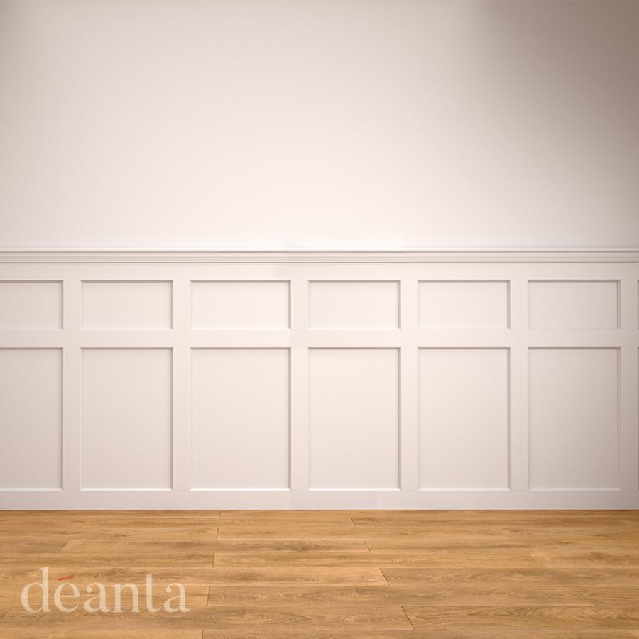 Immerse Acoustic Wall Panelling Pack - Hampton (white primed)